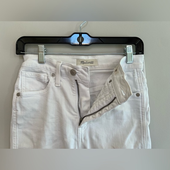Madewell 10" High-Rise Skinny Jeans in Pure White, size 26 - Picture 5 of 11